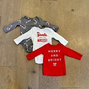 Set of 3 VGUC carters Christmas outfits